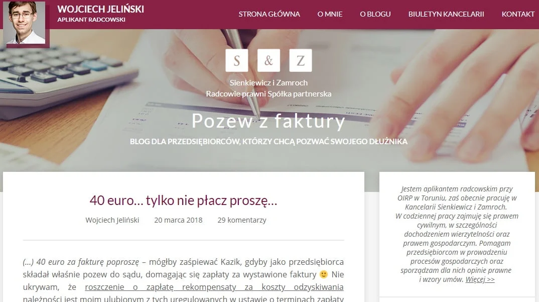 Must read! Pozew z faktury